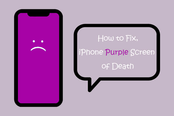 iphone purple screen of death