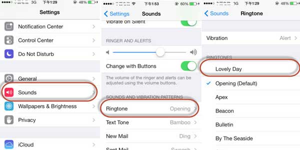 change iphone ringtone