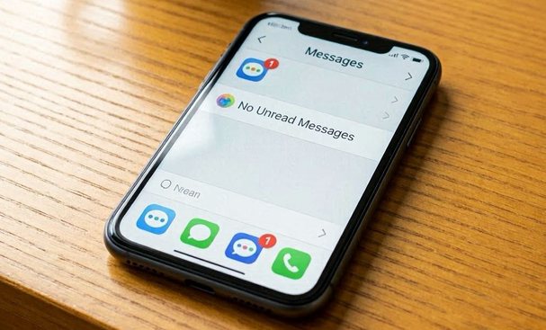 iphone shows unread messages but there are none