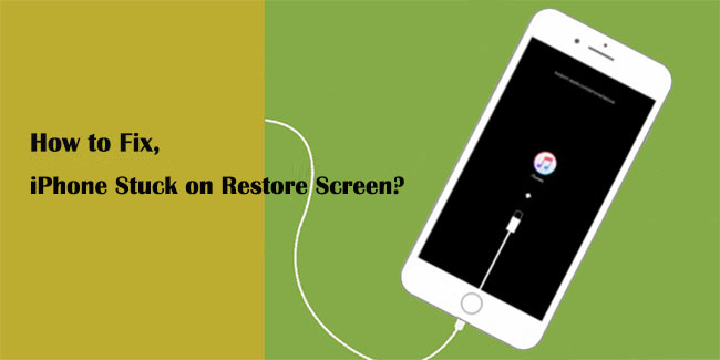 iphone stuck on restore screen