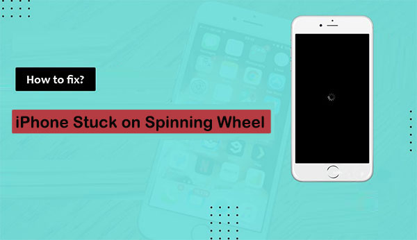 iphone stuck on spinning wheel