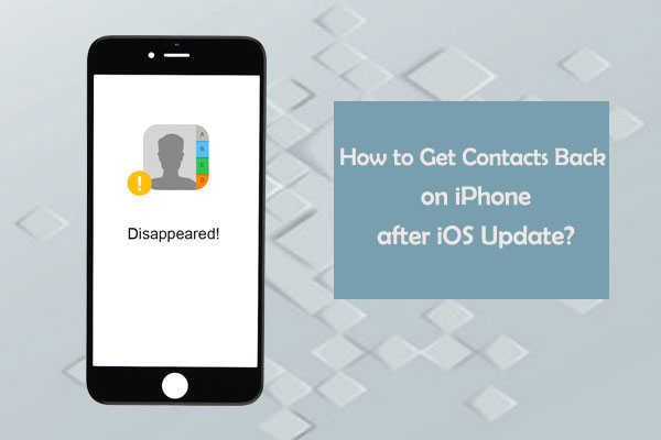 iphone lost contacts after update