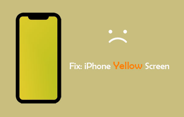iphone yellow screen