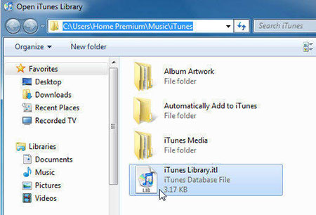 create another itunes library