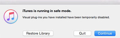 get itunes into safe mode