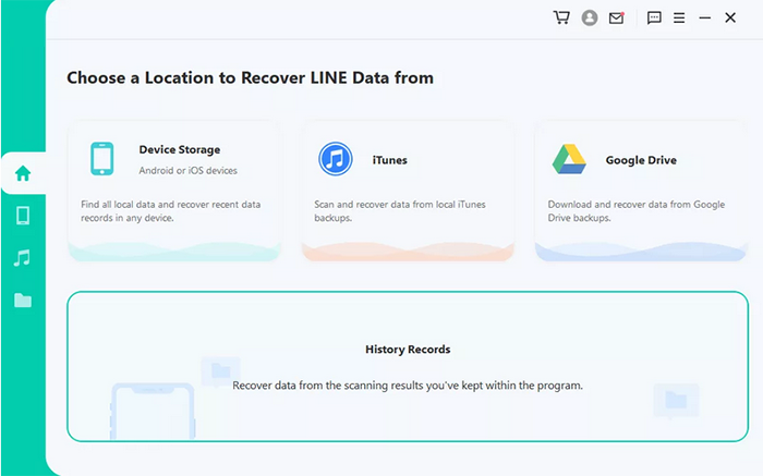 recover line data from device storage