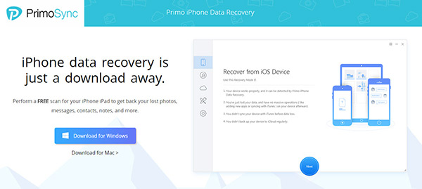 iphone data recovery tool as primo