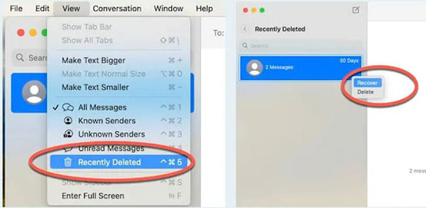recover deleted imessages on mac in recently deleted