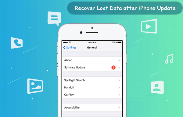 recover lost data after iphone update