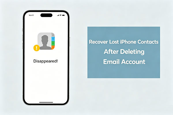 how to recover contacts from iphone after deleting email account