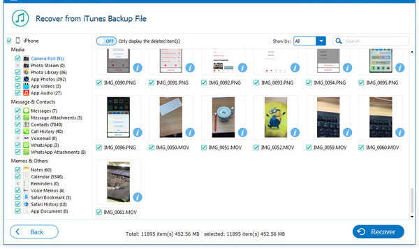 restore videos from itunes