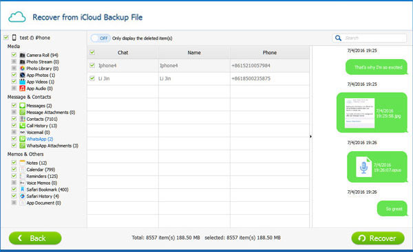 recover whatsapp messages from icloud