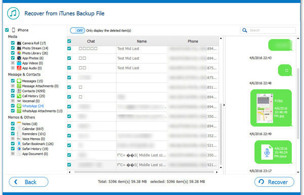 restore songs from itunes via ios data recovery