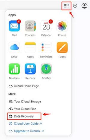 retrieve calendar on iphone via icloud web