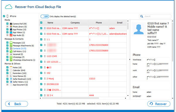 get contacts from icloud to iphone