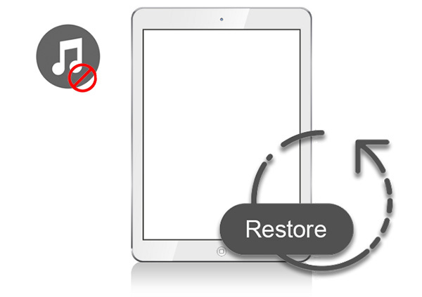 hard reset ipad air without itunes