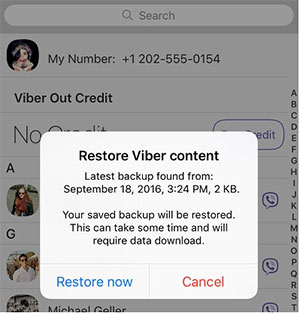 how to recover deleted viber messages on iphone from viber backup