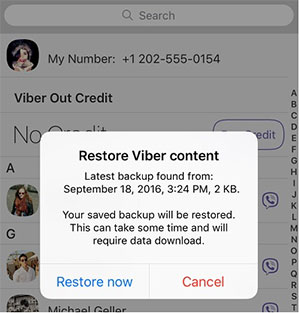 how to transfer viber from one iphone to another via icloud