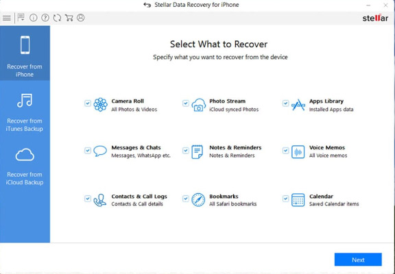 stellar iphone data recovery