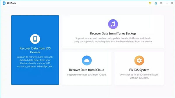 launch tenorshare iphone data recovery