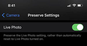 disable live photos to fix ios 16 photo cutout not working