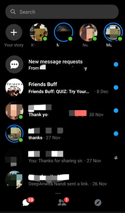 recover deleted facebook messages on iphone via unarchiving messages
