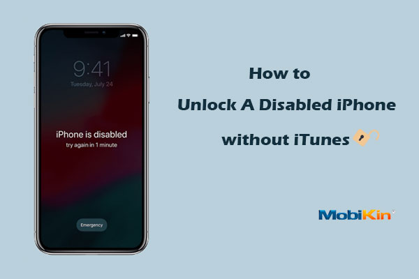 how to unlock a disabled iphone without itunes