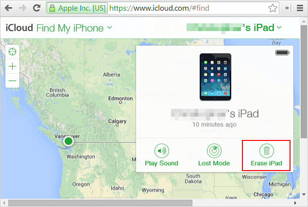 factory reset ipad without passcode or itunes via find my ipad