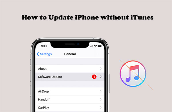 how to update iphone without itunes