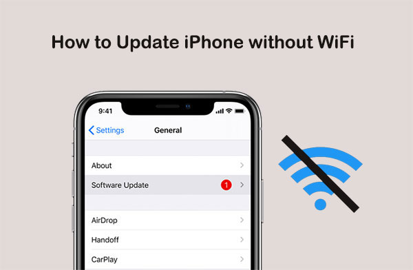 how to update iphone without wifi