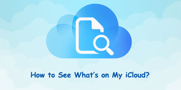 how to see whats on my icloud