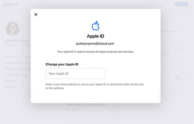 make a new icloud without losing everything via manage apple id page on computer