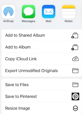 transfer icloud to android by sharing links from iphone