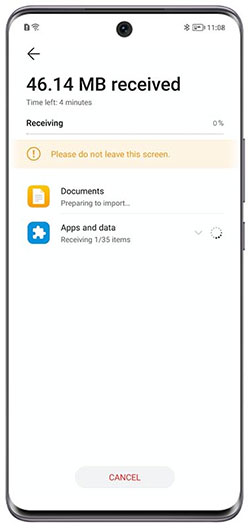 transfer iphone to honor with device