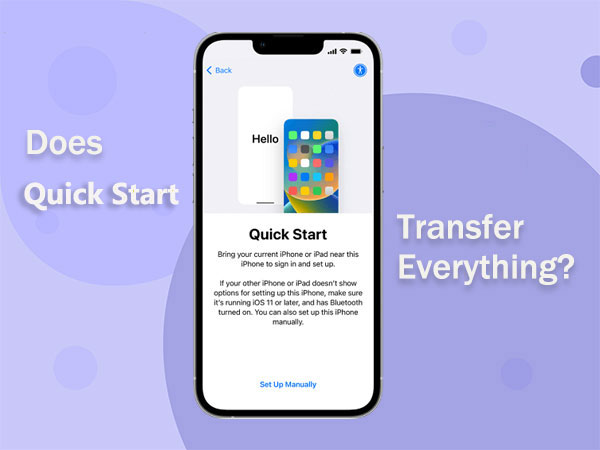 does quick start transfer everything