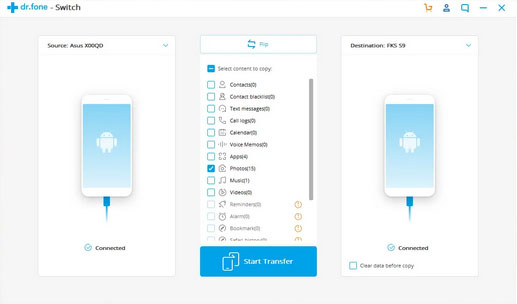 alternative to samsung smart switch like drfone switch