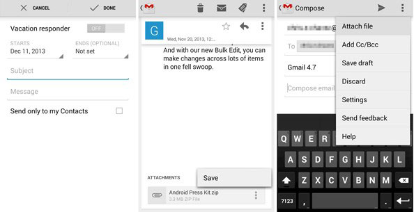 how to transfer images from android to ipad via email