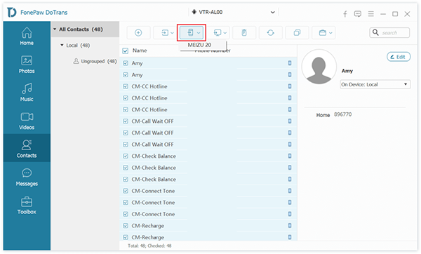 how to use fonepaw dotrans
