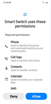 check necessary permissions