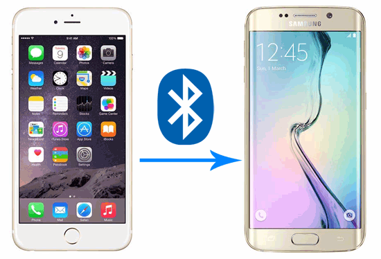 how to transfer data from iphone to android via bluetooth