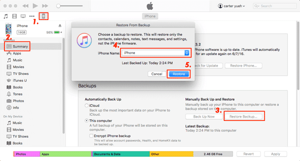 how to transfer to new ipad with itunes