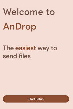 transfer data between android phones with androp