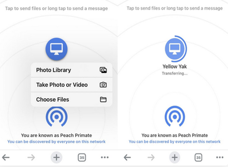 how to use snapdrop