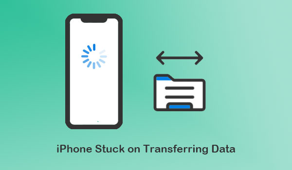 iphone transferring data stuck