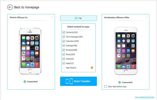 transfer call history from iphone to iphone