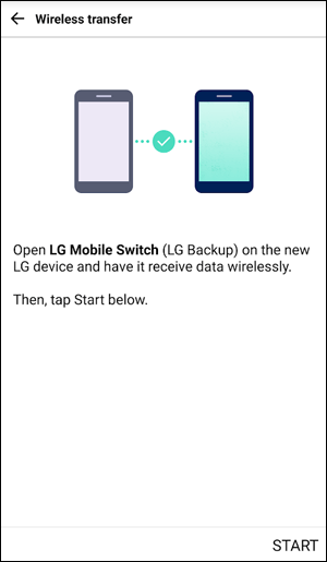 wireless transfer with lg mobile switch