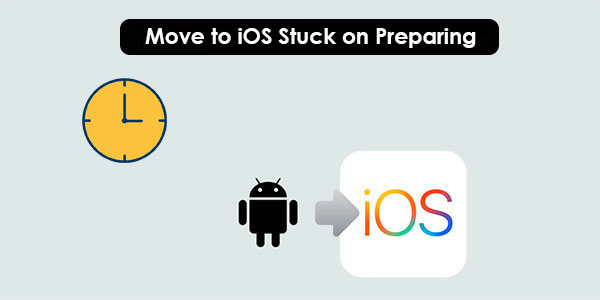 move to ios stuck on preparing