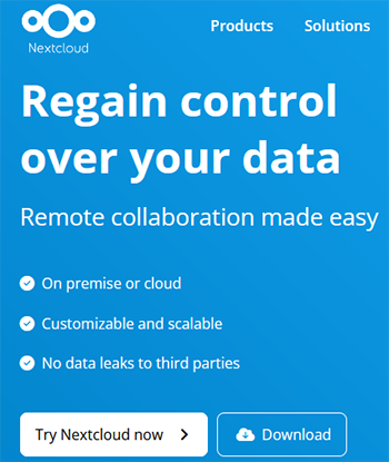 alternative to dropsend like nextcloud