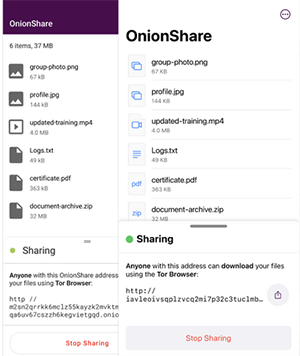 localsend alternative like onionshare