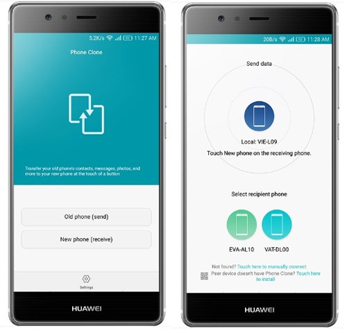 transfer data from other phone to huawei with phone clone